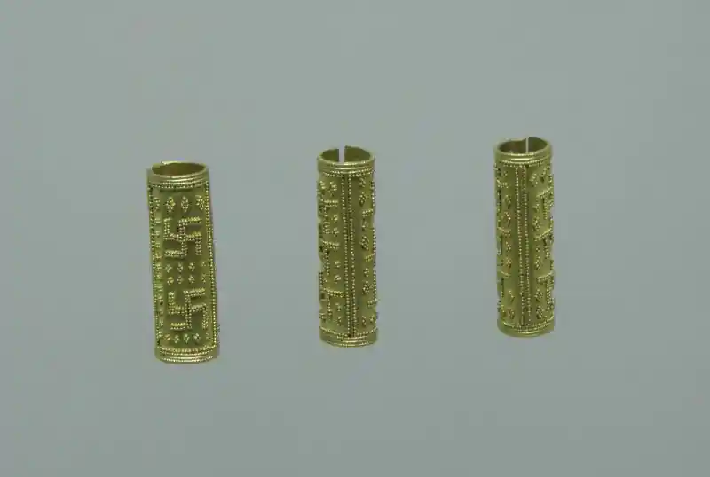 Swastika on a rolled gold sheet